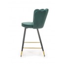 Стул барный HALMAR H106 темно-зеленый/черный/золотой